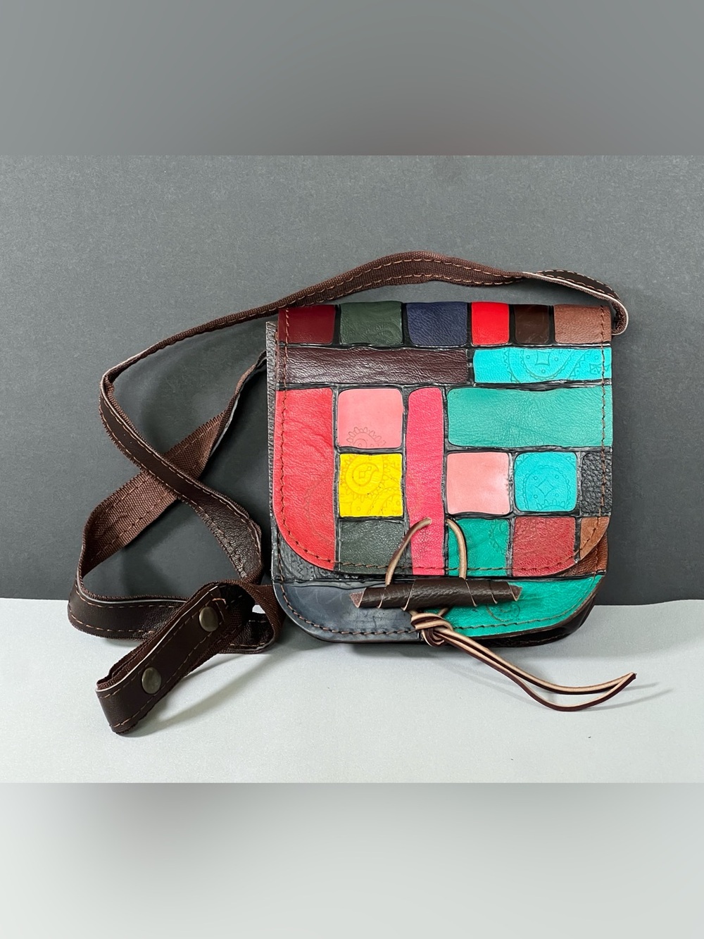 Colorblock Crossbody Bag - Multicolor